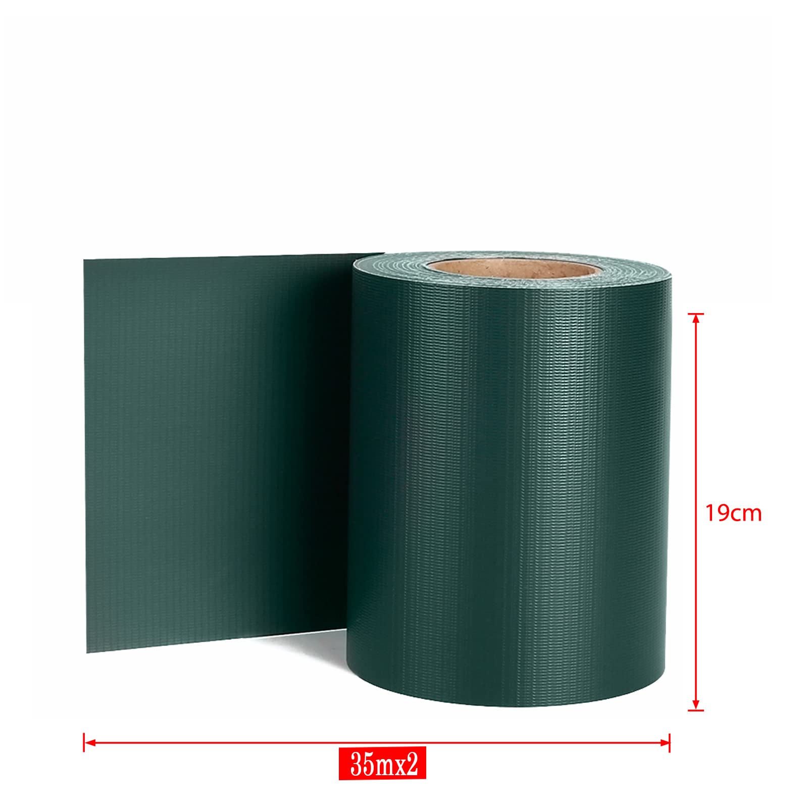 Bandes à franges en PVC - 70 m x 19 cm - Rideau décoratif polyvalent pour fêtes, événements et décoration d'intérieur - Facile à installer et résistant aux intempéries - Vert