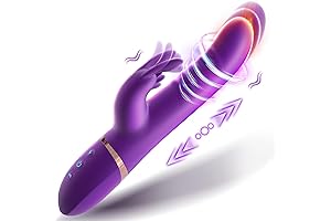 Erocome Bunny Vibrator Sex Toy with Thrusting Dildo