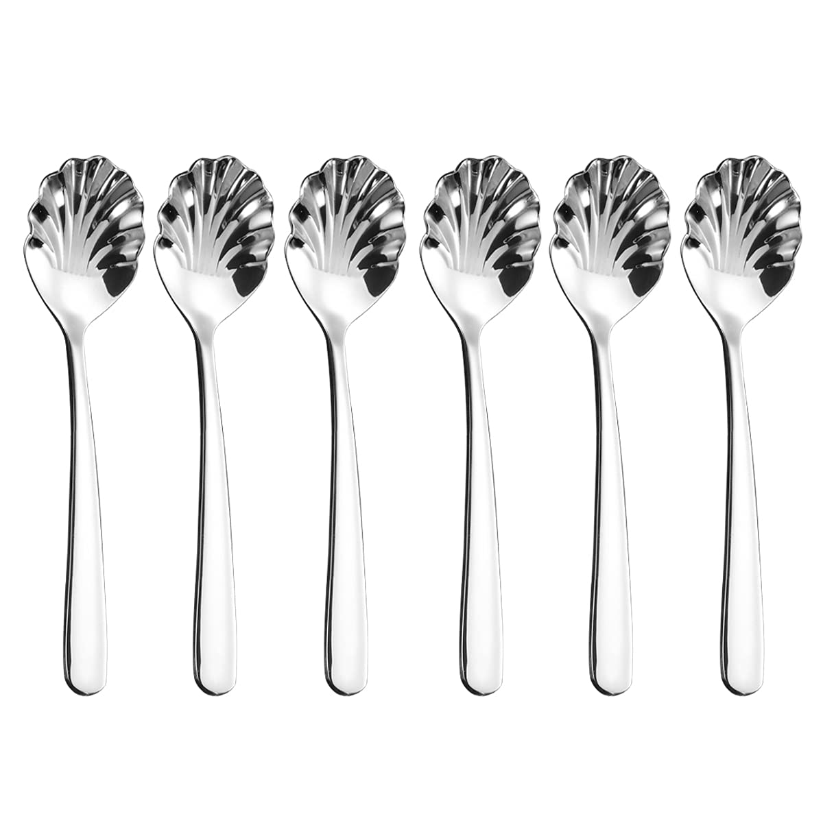 Buy HMLyede Dessert Spoons, 18/10 Stainless Steel Spoon Set 6 Pack, 5.9