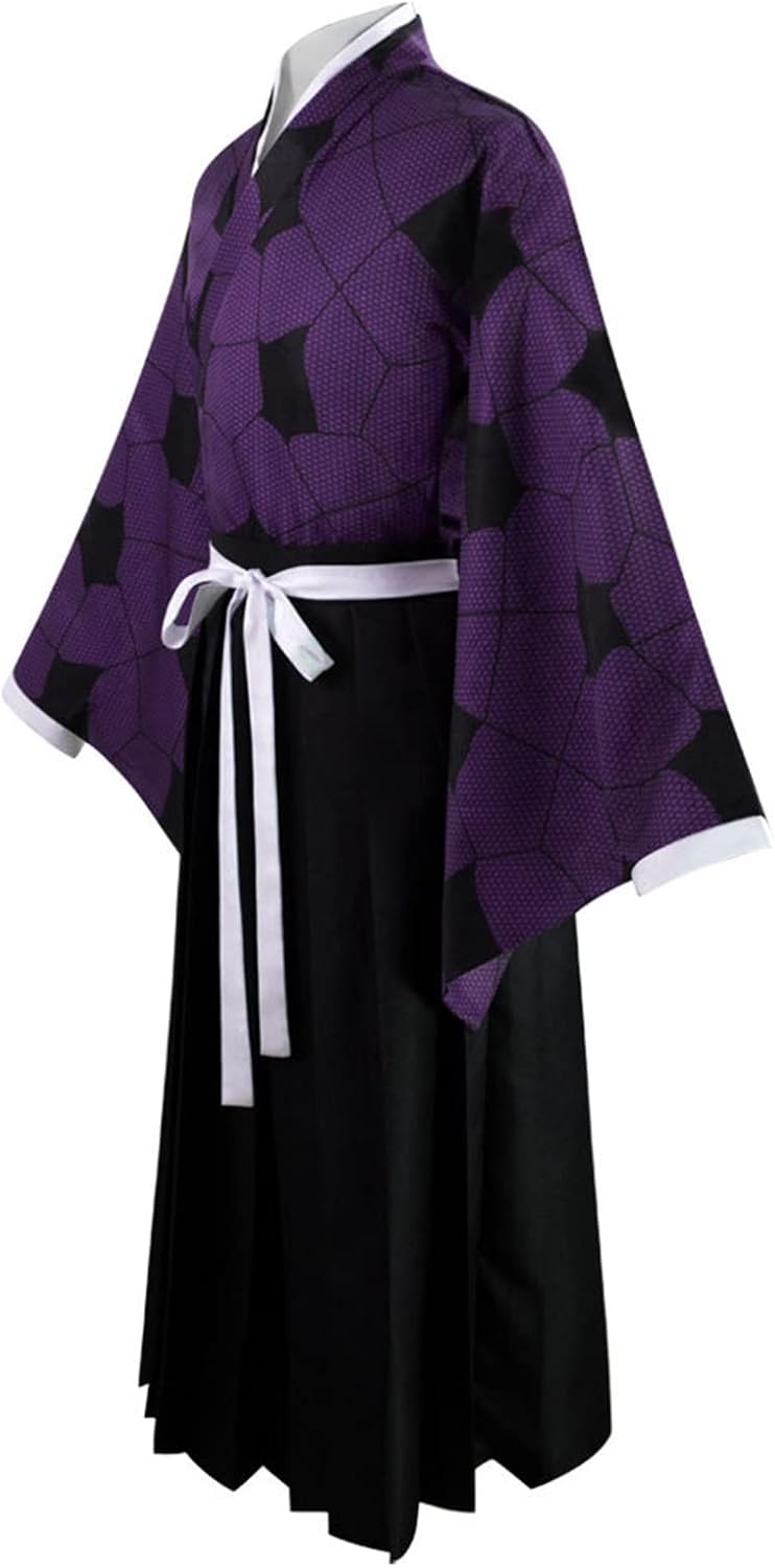 TMSREBU Kokushibou Cosplay Costume Role Play Kimono Outfit Uniform for Unisex