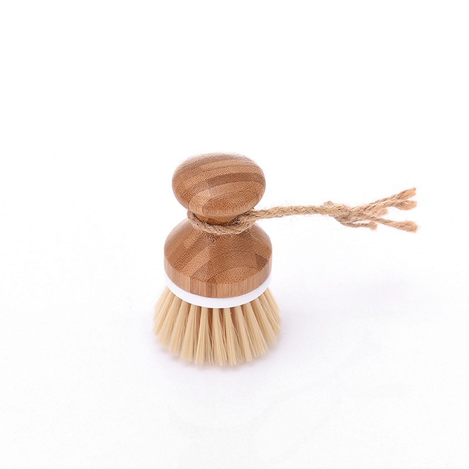 Cepillo de limpieza de mango largo para fregar ollas y fregaderos, cepillo para lavar platos de pelo suave para superficies antiadherentes