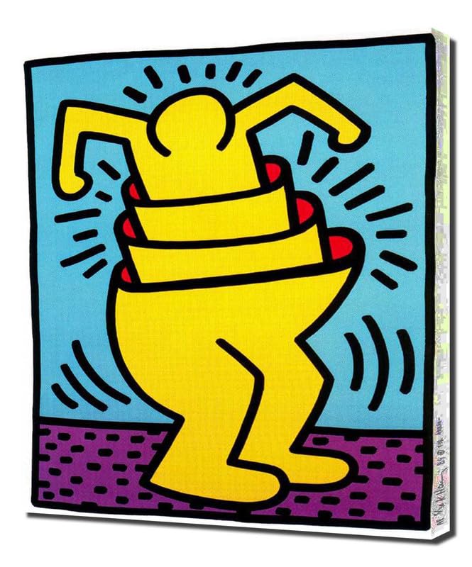 Haring-32 - Canvas Wall Art - Canvas Print On A Wooden Frame - Perfect Picture For Wall Decoration