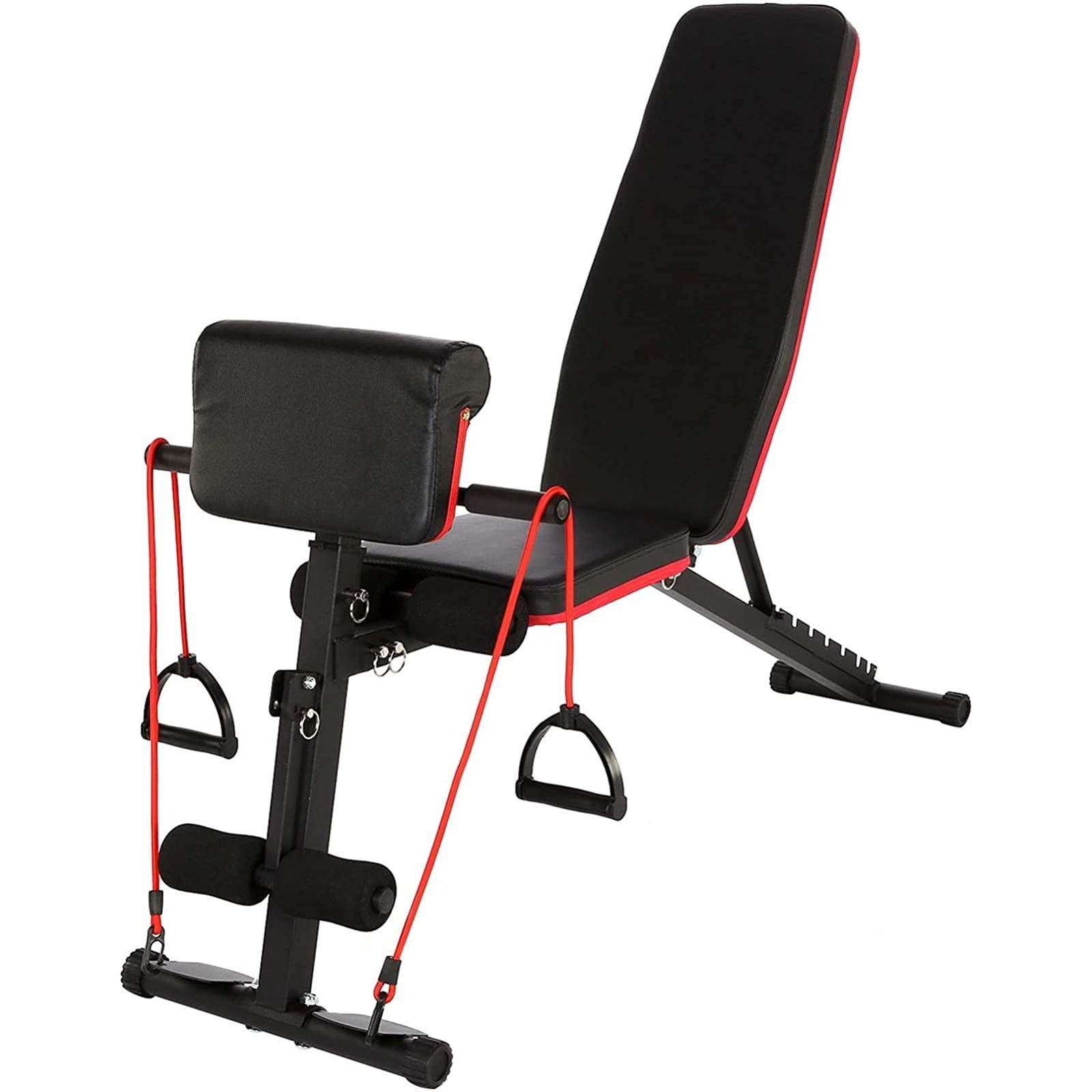 MObyat Panca Pesi Pieghevole,Panca con Manubri, Panche Fitness per Allenamento Regolabile Inclinazione, Manubri Pieghevoli Pesanti per Esercizi in Palestra A Casa, Carico Massimo 200Kg