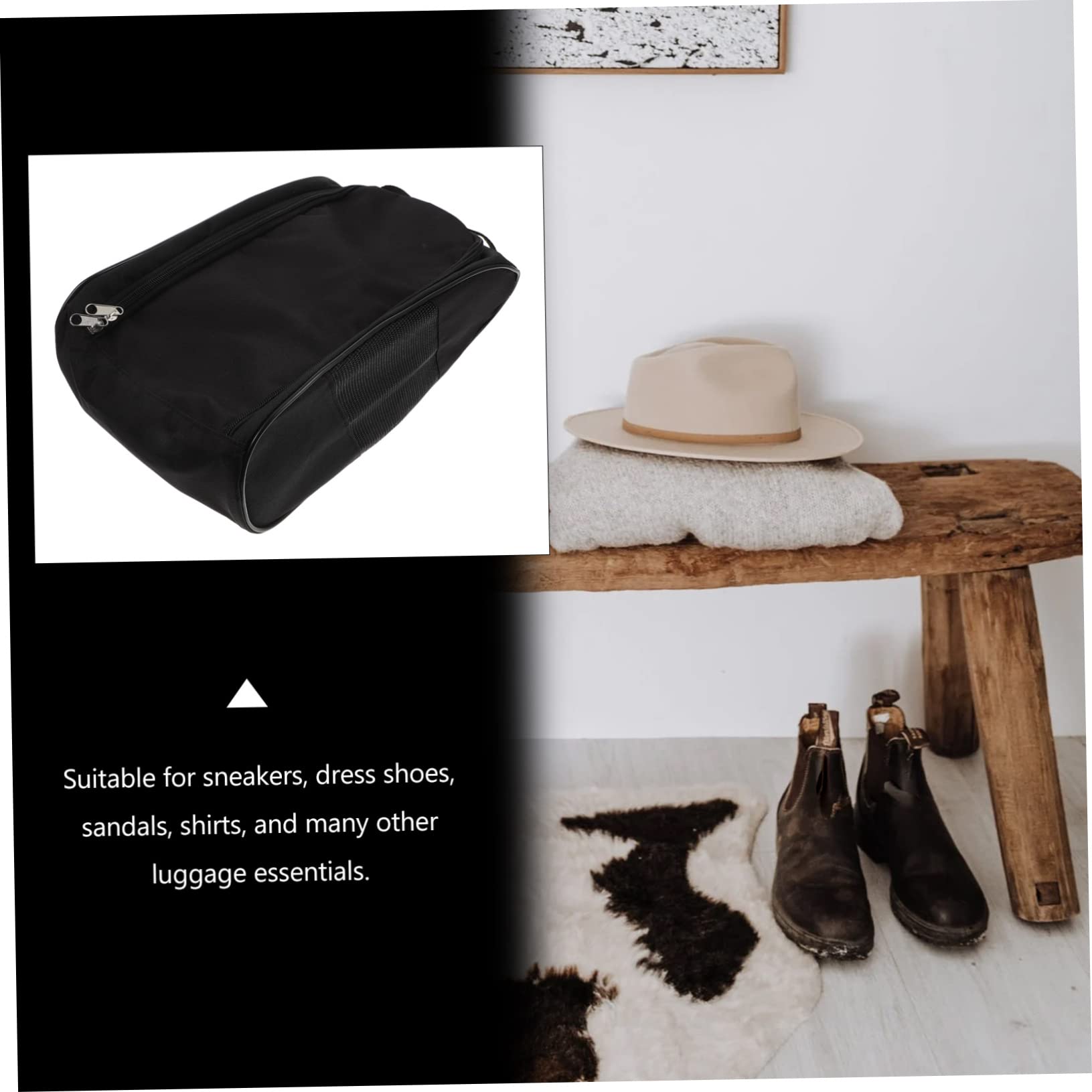 LIFKOME 2 Pezzi Sacchetto Di Scarpe Di Stoccaggio Piccolo Sacchetto Organizzatore Borse Per Scarpe Sportive Borse Di Stoccaggio Da Viaggio Con Cerniera Tote Trasparente Borse Organizer In