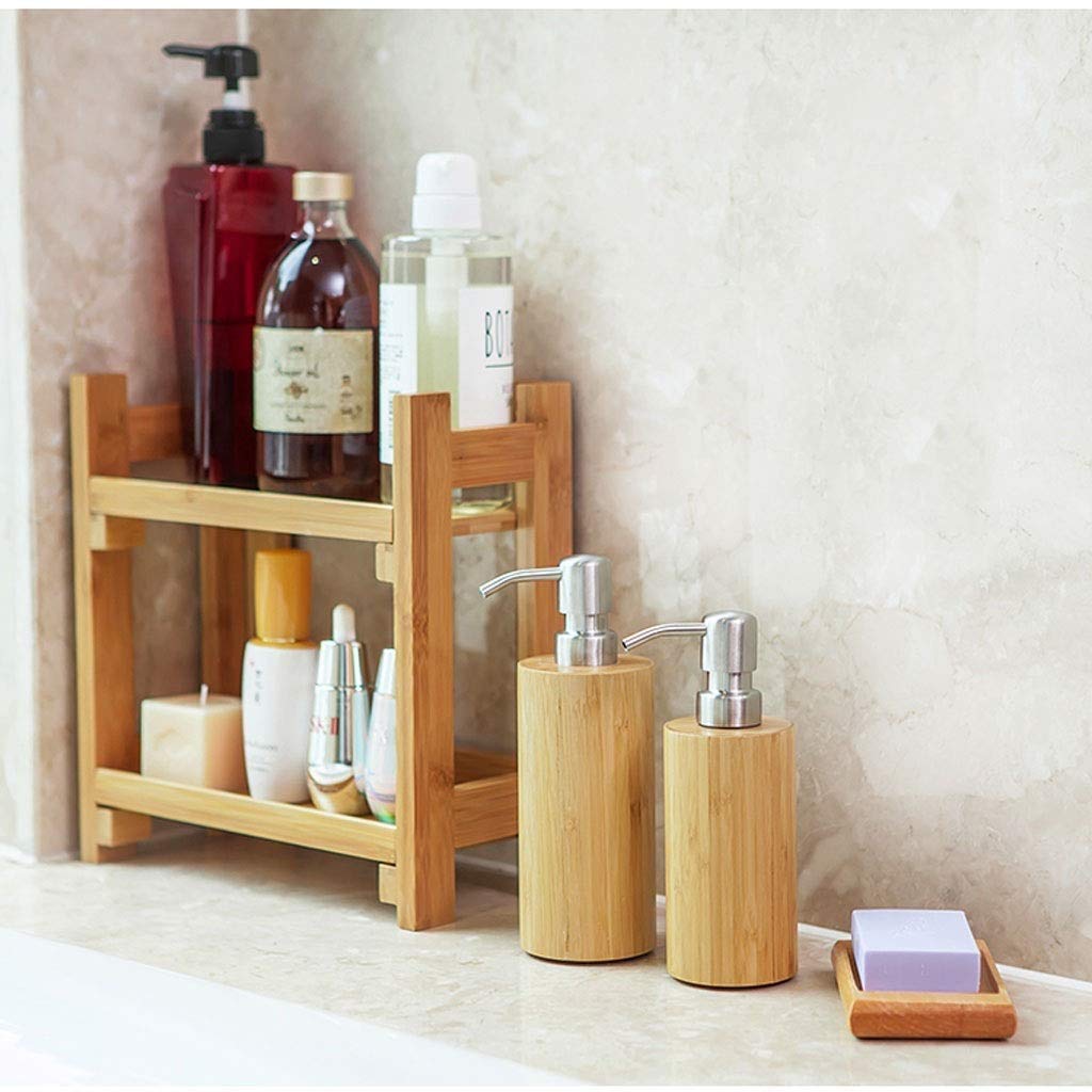 Bottiglia Decorativa per Dispenser di Sapone Liquido Ricaricabile in Vetro Quadrato Decorativo per controsoffitto da Bagno