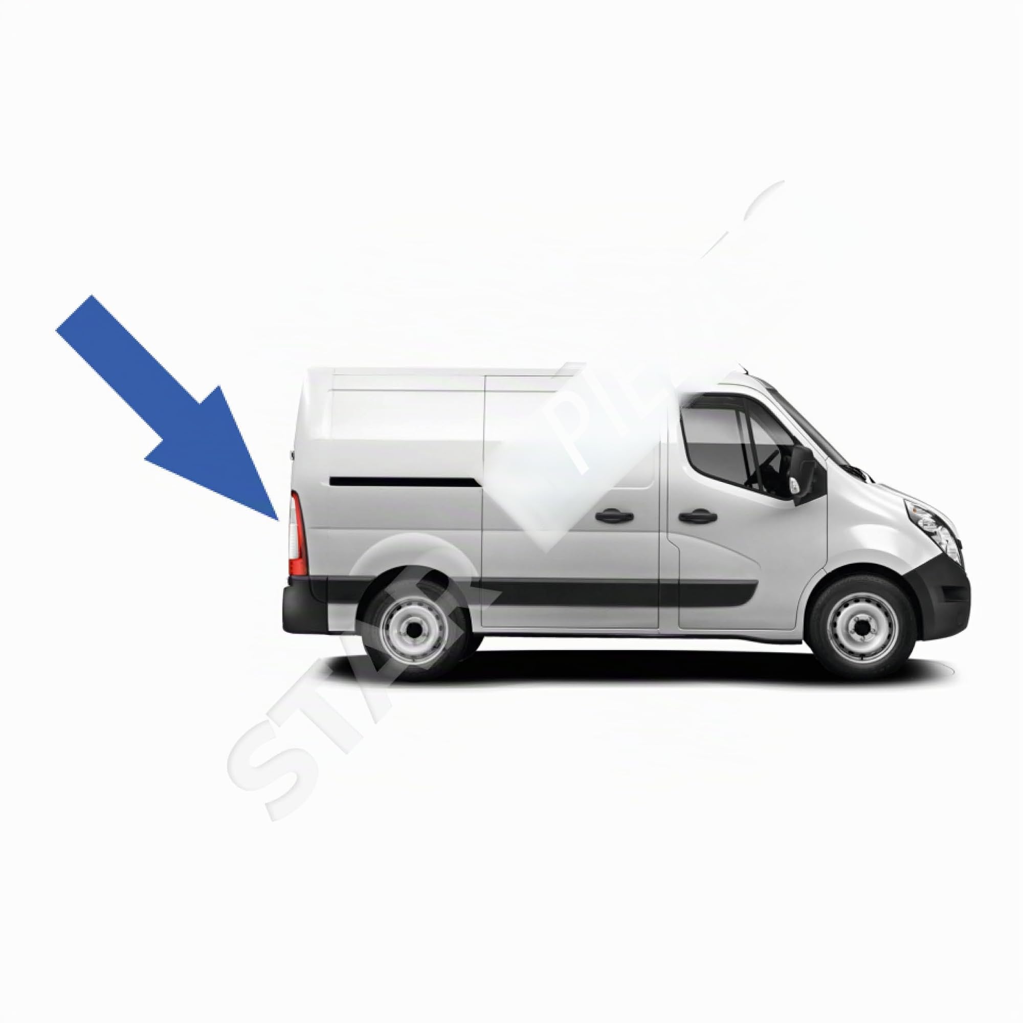 Cerradura de puerta trasera compatible para Master 3, Movano B, Nissan NV400 (a partir de 2010) cierre centralizado puerta trasera batiente | 906123257R 8200766888