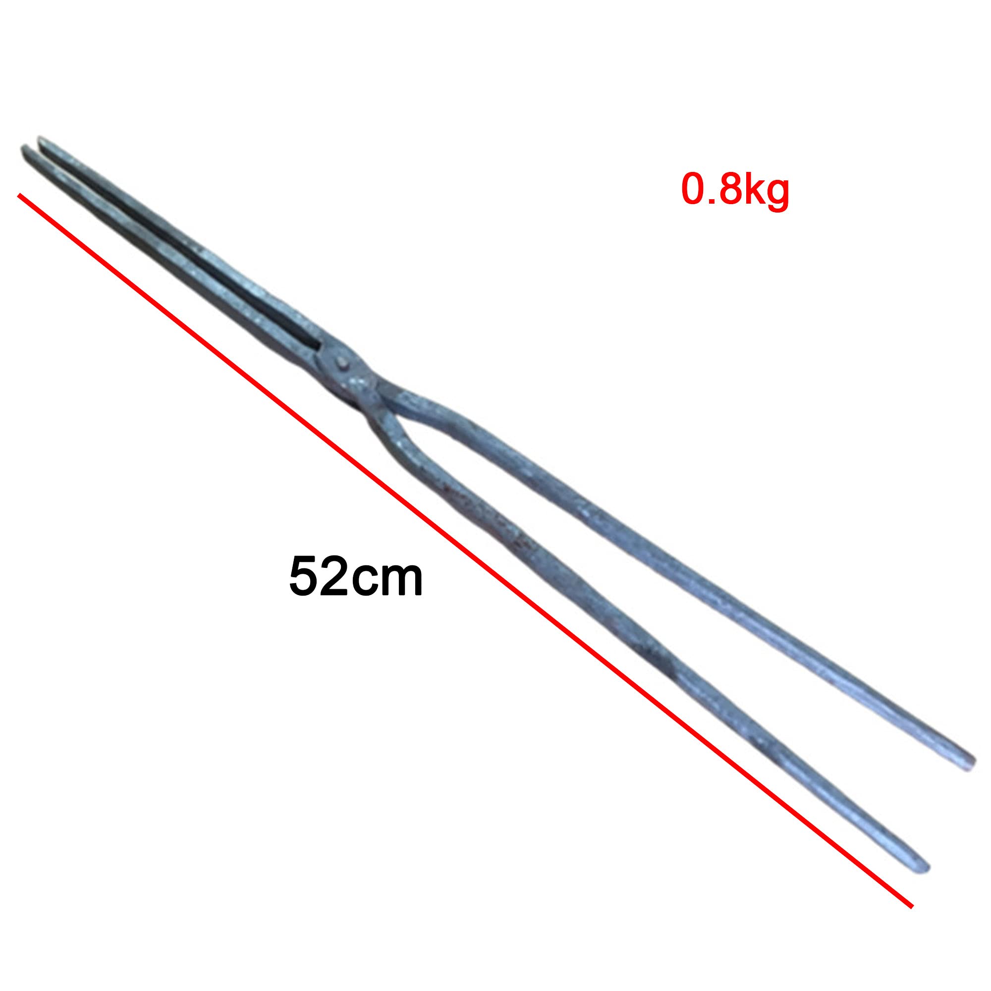 Tenaza de forja Pinzas de herrero Pinzas planos Utilizado en la fabricación de cuchillos de yunque Tenaza de forja de 36cm/52cm Forja para el ingeniero herrero,52cm