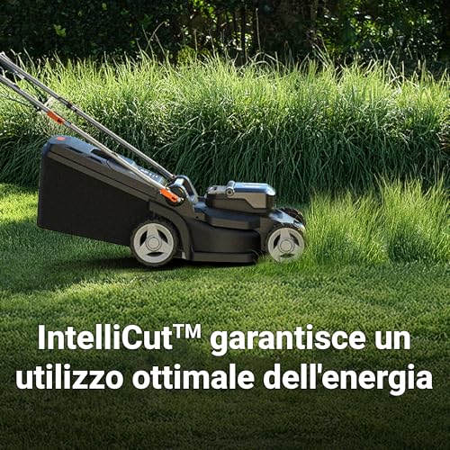 WORX WG745E Accugrasmaaier 40V, 41cm maaibreedte, 50L grasopvangbak (krachtige borstelloze motor, 6 maaihoogte-instellingen (25-80 mm), Intellicut technologie, incl. 2 x 4 Ah accu en oplader - Afbeelding 5