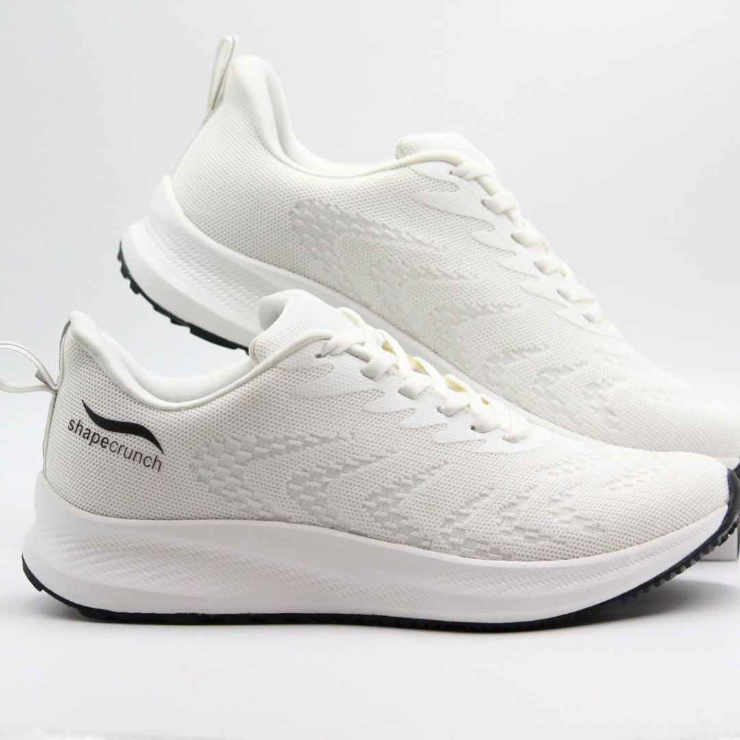 SHAPECRUNCH Zapatos de soporte de arco con plantillas acolchadas suaves para hombre para caminar y correr, cómodos y elegantes