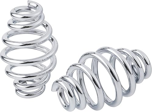 Miniatura 8 de TCT-MOTORPARTS Bike Chrome - Resortes de asiento en espiral de 5 "para Harley Chopper Bobber Softail Triumph Yamaha