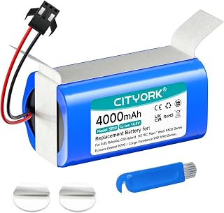 CITYORK 4000mAh Litio Batería para Conga Excellence 990 950 1090 1790 1990 2290 Ultra,para Proscenic 850T, para Venga 3000 3001,para Ultenic D5/D5s Pro,para Bagotte BG750 BG600 MAX,para Honiture G20