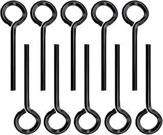 Aienxn 10-Pack 5/32" Black Hex Dogging Keys with Loop - Durable Metal Allen Wrenches for Panic Bars & Exit Devices