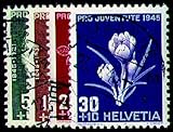Goldhahn Markenqualität Goldhahn Schweiz Nr. 465-468 gestempelt Pro Juventute 1945\