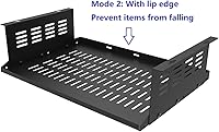 Vista 2 de JINGCHENGMEI Soporte de computadora debajo del escritorio para computadoras y PC SFF de factor de forma pequeño, con espacio de 17.3 pulgadas x 4