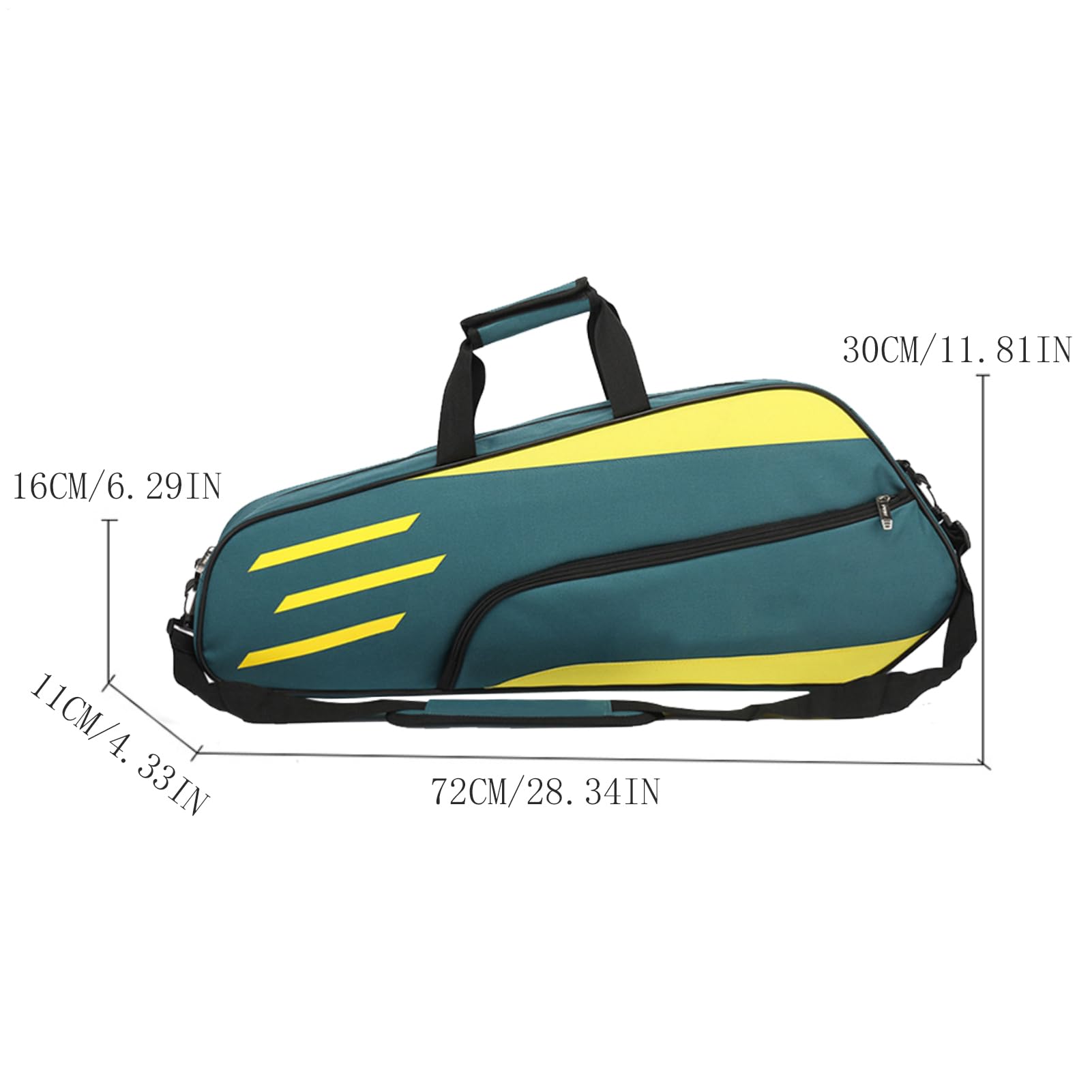 Borsa per racchette da badminton – organizer impermeabile da spalla, attrezzatura da viaggio sportiva | sistema di soluzione di trasporto leggero per attrezzature di protezione, accessorio multiuso