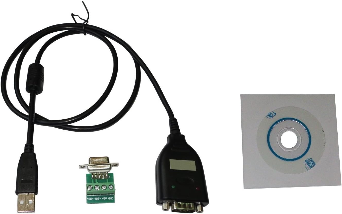 USB to RS422 RS485 Serial Port Converter Adapter Cable Surge Protection with FTDI Chip Compatible Windows 10/8/7/VISTA/XP and Mac
