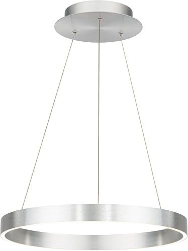 Miniatura 3 de WAC Lighting dweLED, Sirius 18in LED colgante 3000K en aluminio cepillado