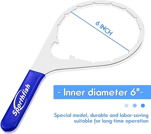 Miniatura 3 de Sporthfish Llave de filtro de combustible de metal para 380134 382 compatible con motores Detroit Diesel Truck Cummins con diámetro interior de 6
