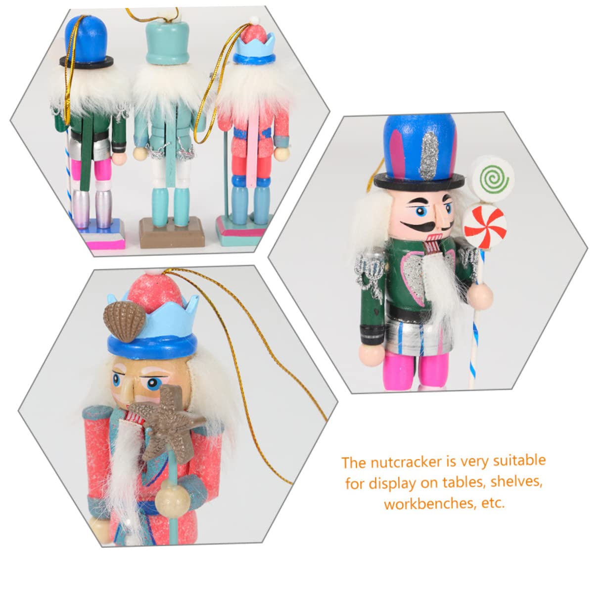 Cabilock 6 Piezas Títeres de Cascanueces Figuras de Cascanueces decoración de Festival de Cascanueces decoração casa decoración casa Cascanueces de Vacaciones Cascanueces de Trabajo