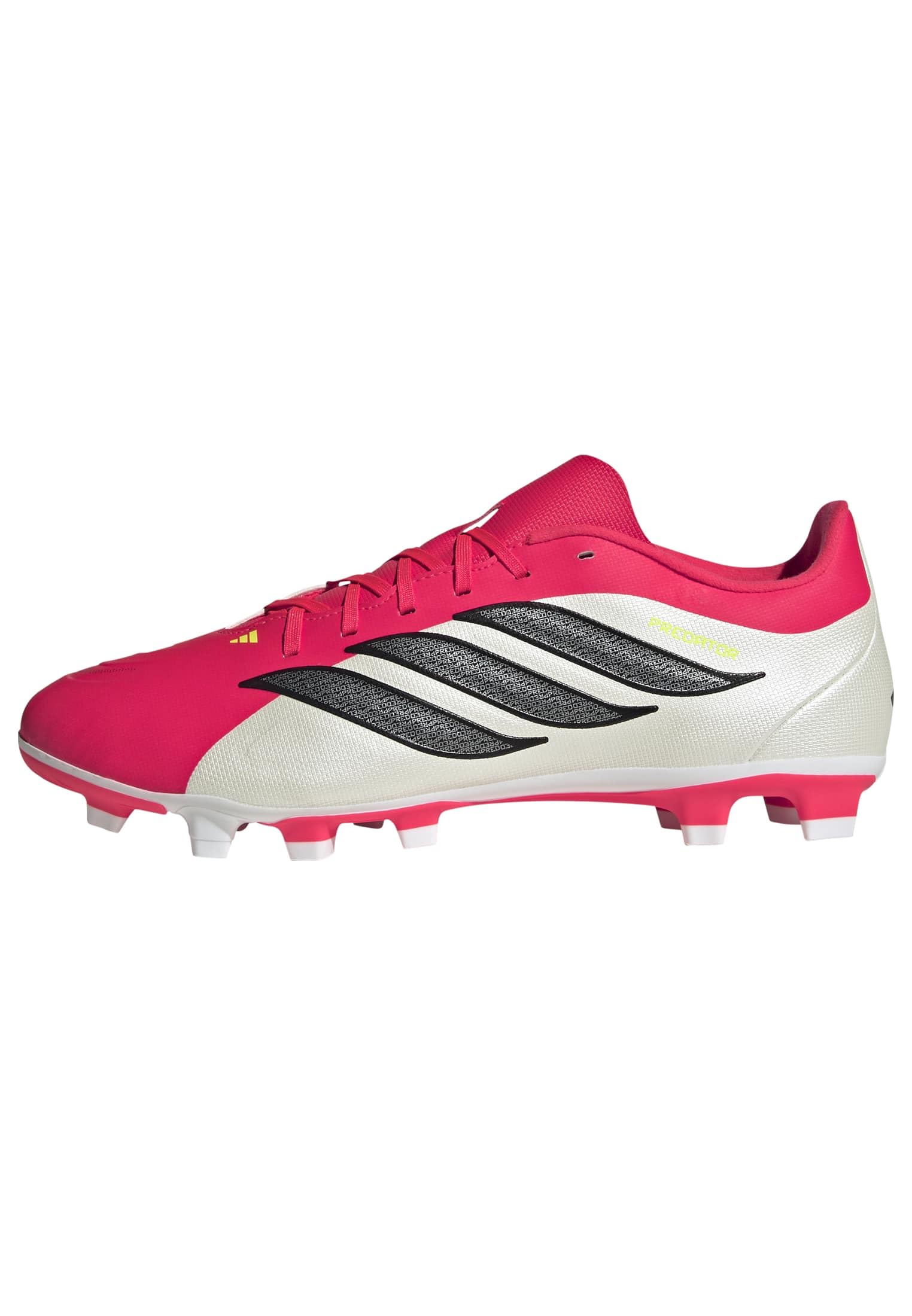 adidas Unisex Predator Club Firm Ground/Multi Ground Football Boots, Lucid red/core Black/FTWR White, 36 2/3 EU