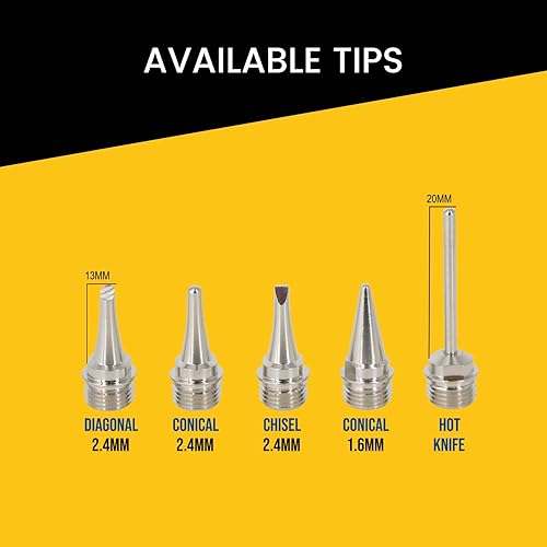 Miniatura 4 de Punta cónica de 0.094 in Paquete de 5 piezas para soldador BSG-518 y BSG-568