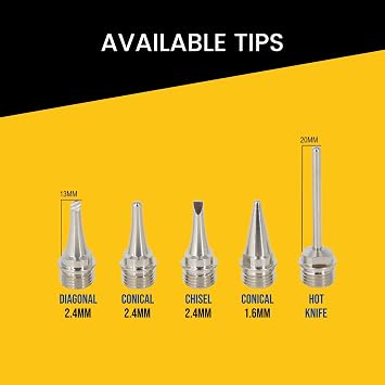 Berkling 2.4MM Conical Tip 5PCS Pack for BSG-518 and BSG-568 Soldering Iron