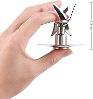 Vista 4 de Cuchilla de licuadora para piezas de repuesto Oster Blender con tapa de base de tarro y junta tórica, kit de actualización de accesorios (6 puntos)