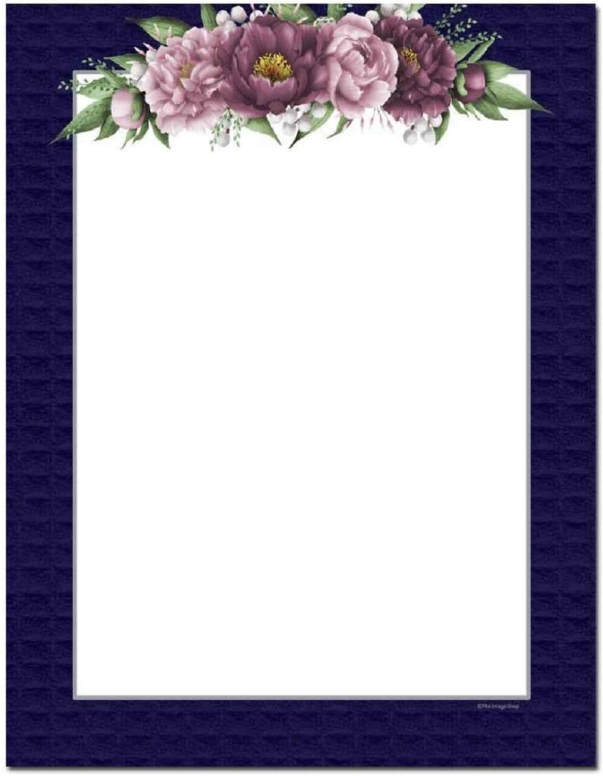 Flower Burst Letterhead Laser & Inkjet Printer Paper (100 Pack)