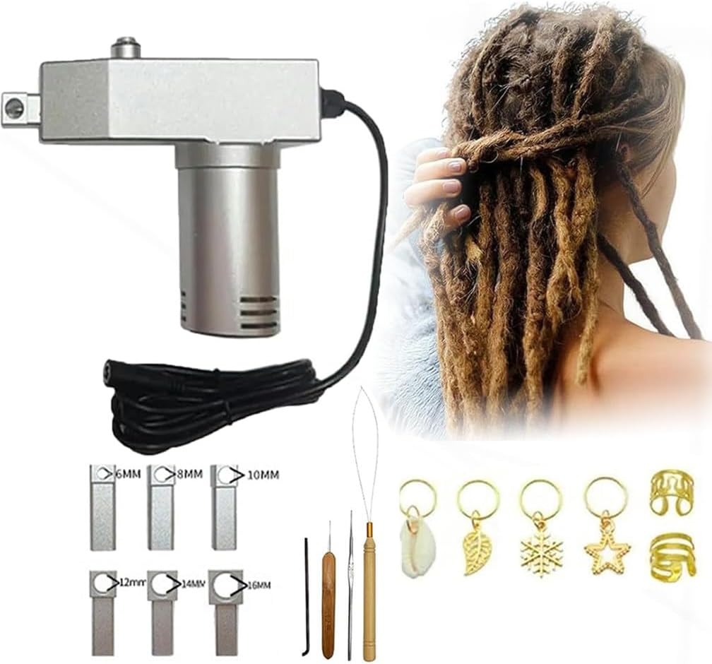 Dreadlocks Machine, Dreadlocks Machine Portable Electric Dreadlocks Maker for Human Hair, DIY Portable Dreadlocks Machine Kit, The Dreadlocks Machine Make and Connect Dreadlocks