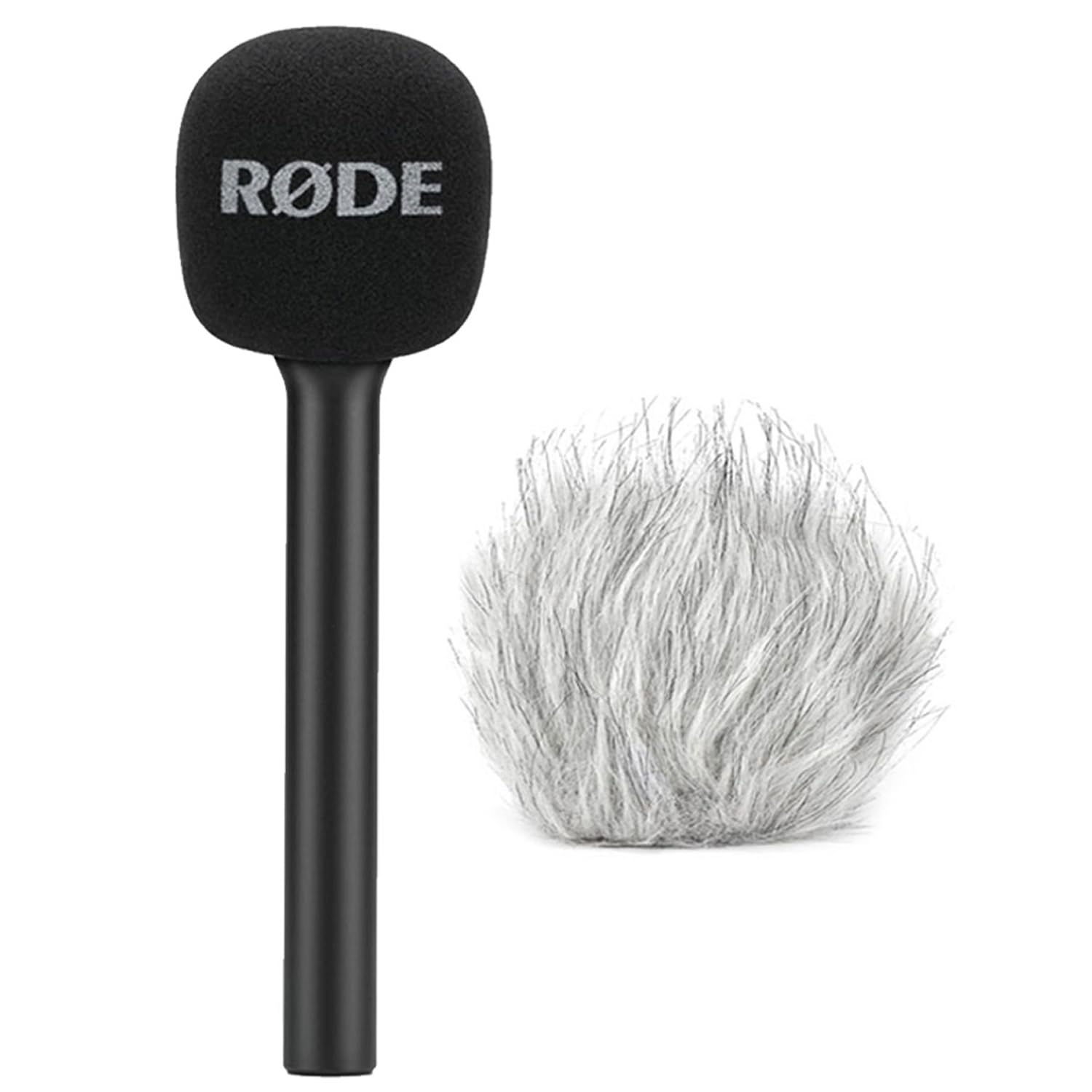 Rode Wireless GO Gen 3 bezprzewodowy 2-kanałowy system radiowy z mikrofonem Moss Khaki z 2 x adapterem ręcznym Interview GO i 2 x keepdrum futrzana ochrona przed wiatrem