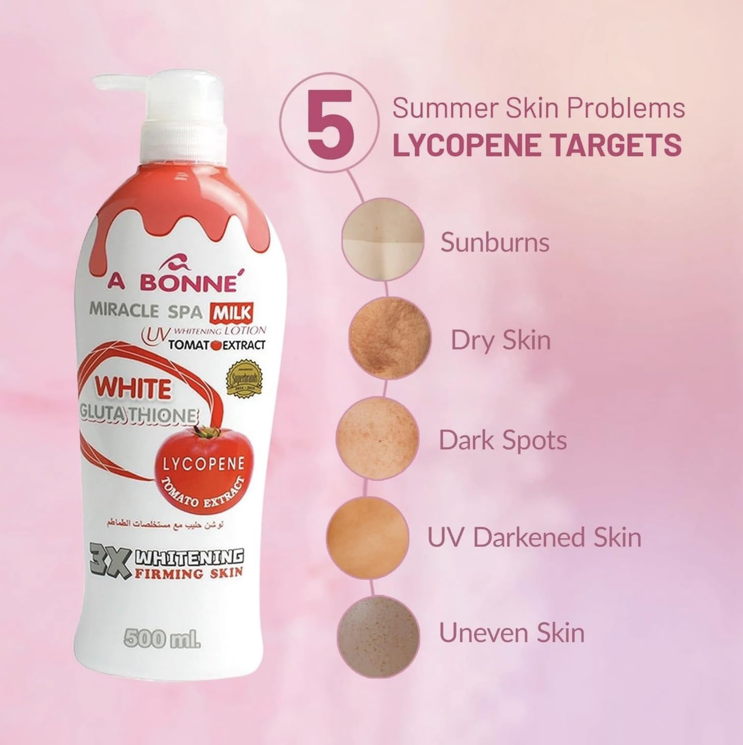 abonne glutathione lotion Amazon.com : A Bonne' Miracle Spa Milk Lotion with Tomato Extract 500ml :  Beauty & Personal Care