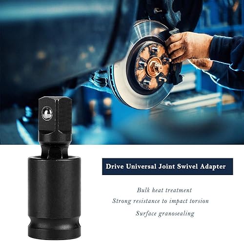 Miniatura 6 de Juego de juntas universales de impacto, tambaleo de articulación, 1 pulgada, 3/4 pulgadas, 1/2 pulgadas, 3/8 pulgadas, 1/4 pulgadas, adaptador