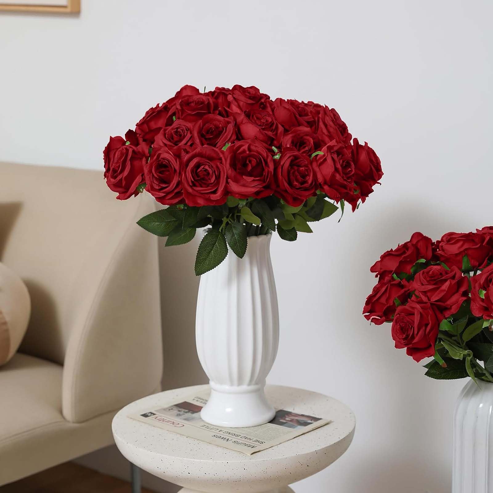 Bouquet Fiori Artificiali Eden Rosa Per Decorazioni Funerarie