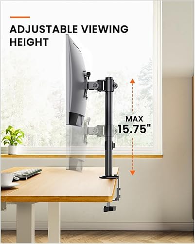 Miniatura 5 de Ergear Soporte de monitor para la mayoría de pantallas de computadora de 13 a 32 pulgadas de hasta 17.6 libras, elevador de monitor LED LCD