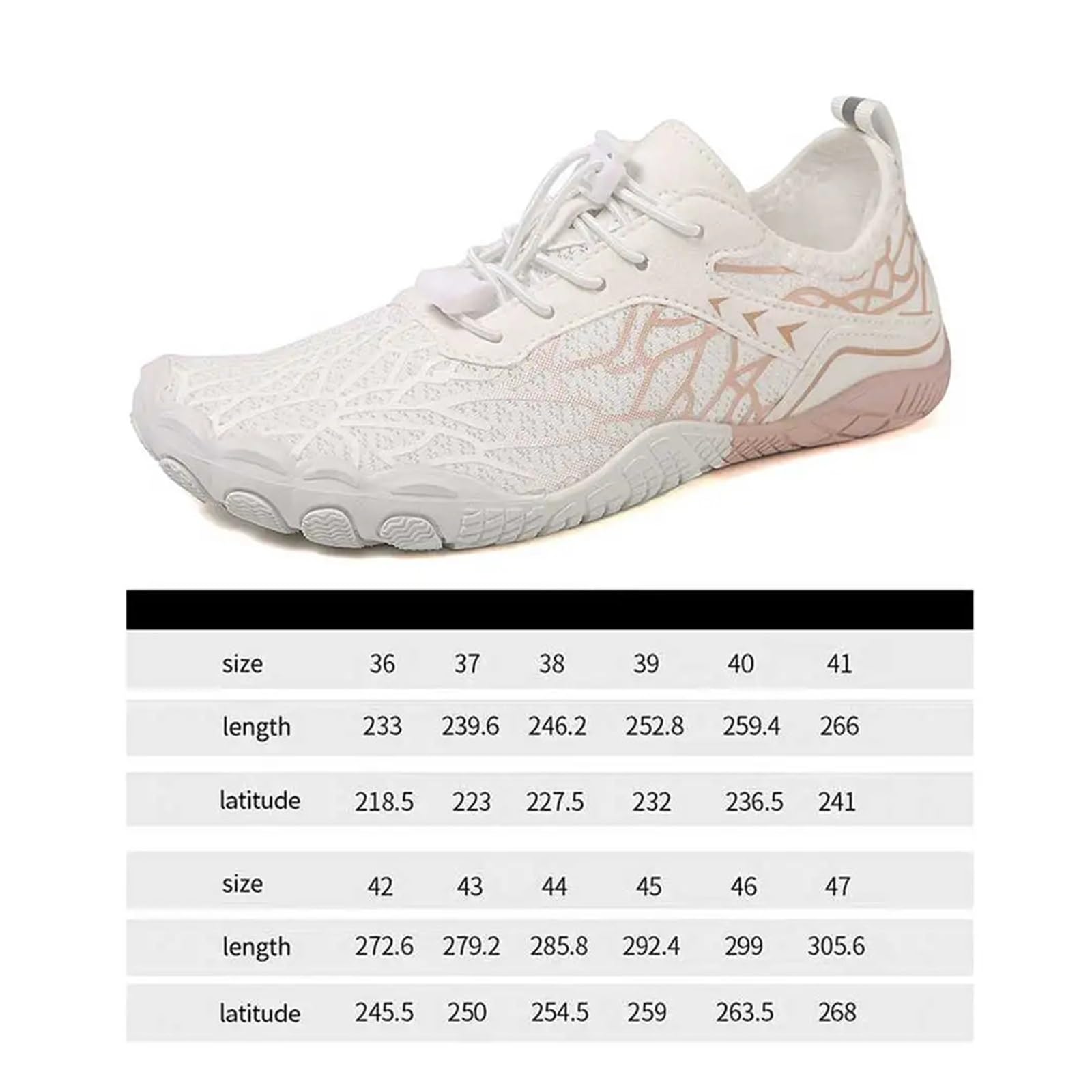 Scarpe da Acqua, Scarpe da guado, Scarpe da tracciamento fluviale, Scarpe da Spiaggia for Il Tempo Libero ad Asciugatura Rapida for Campeggio, Yoga, Sport all'Aria Aperta(Pink,42)