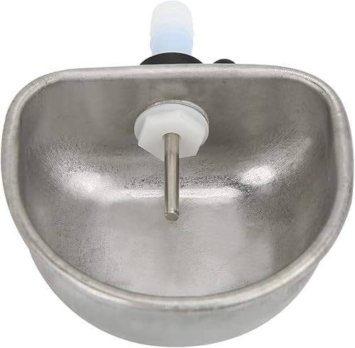 Miniatura 3 de Cuenco de agua potable para conejos, 10 bebederos de pezón, 3.54 x 2.60 x 1.18 pulgadas, comedero de agua de conejo de acero inoxidable,