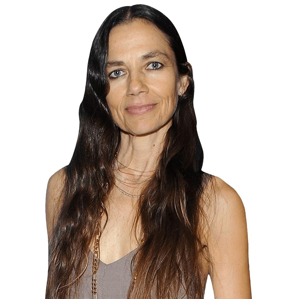 Justine Bateman (Grey Dress) Half Body Buddy Cutout