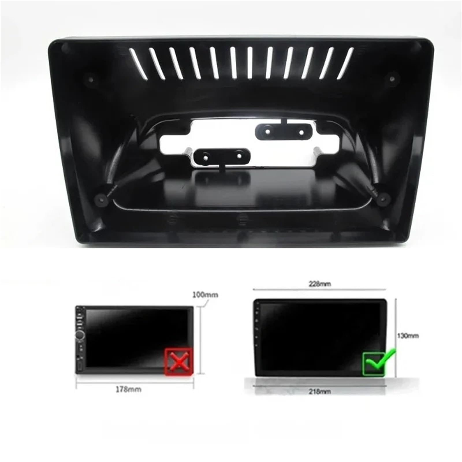 Mascherina autoradio Adatto per Opel Astra G 1998-2004 Kit radio da 9 pollici - Cornice console completa e cablaggio (solo per guida a sinistra) Auto Plancia Telaio(Frame With Cable)