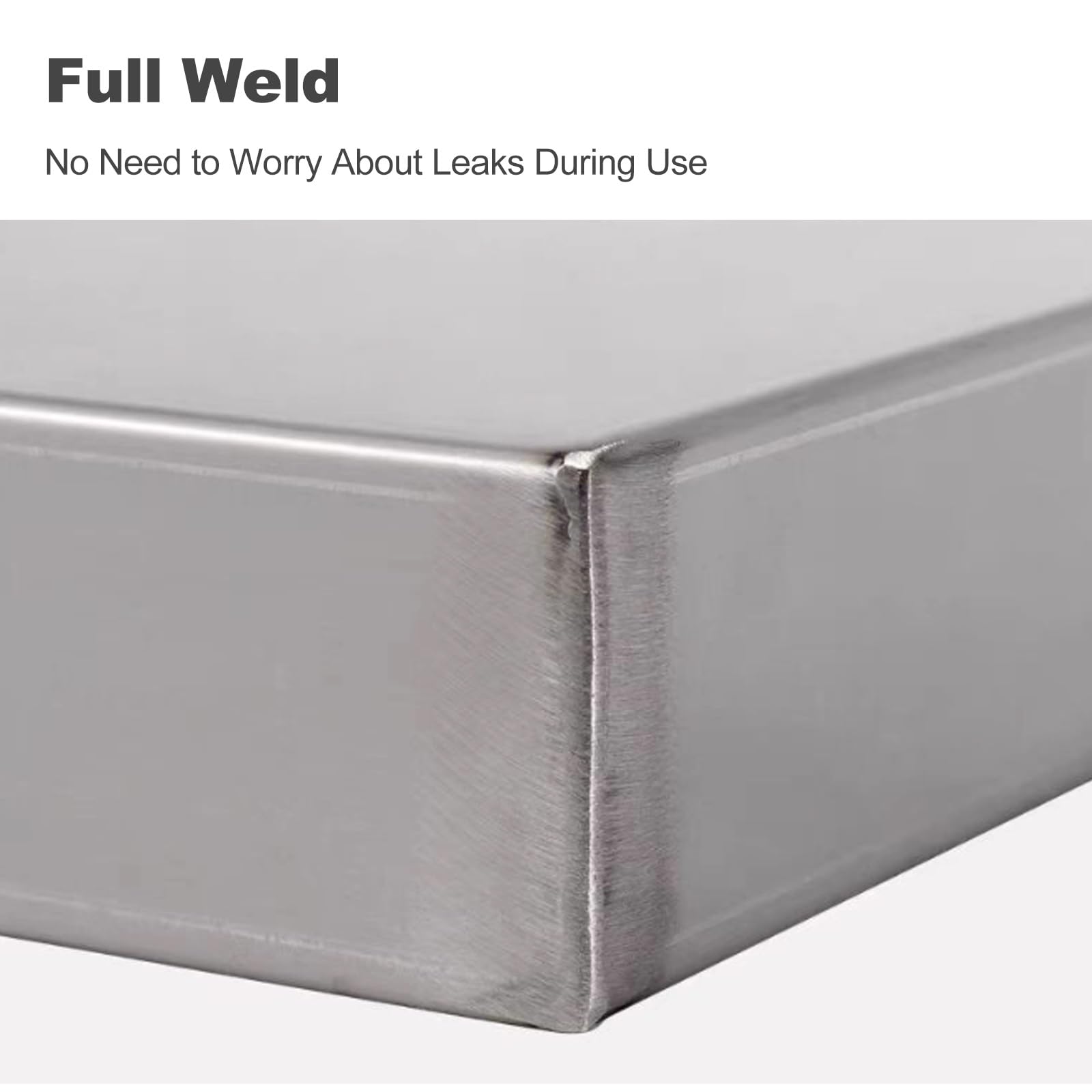 LUNAIZHUO Edelstahl Auffangwanne - Auslaufsichere Wanne Für Waschmaschinen, Klimaanlagen & Haustierkäfige