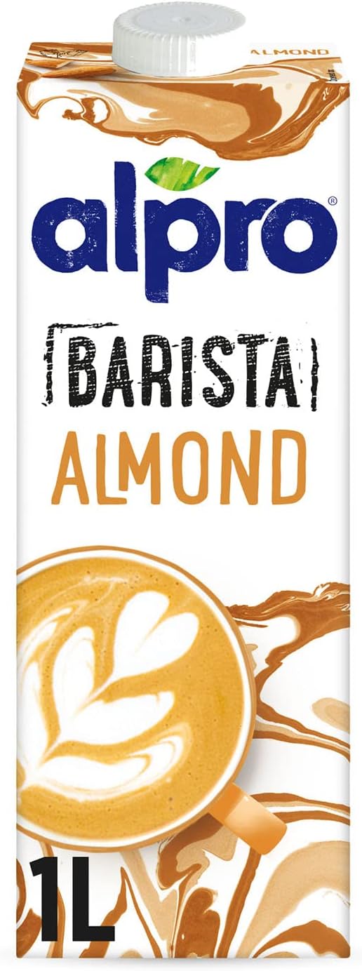 Alpro Barista Almond Drink, 100% Plant-Based, Lactose & Dairy Free - 1L