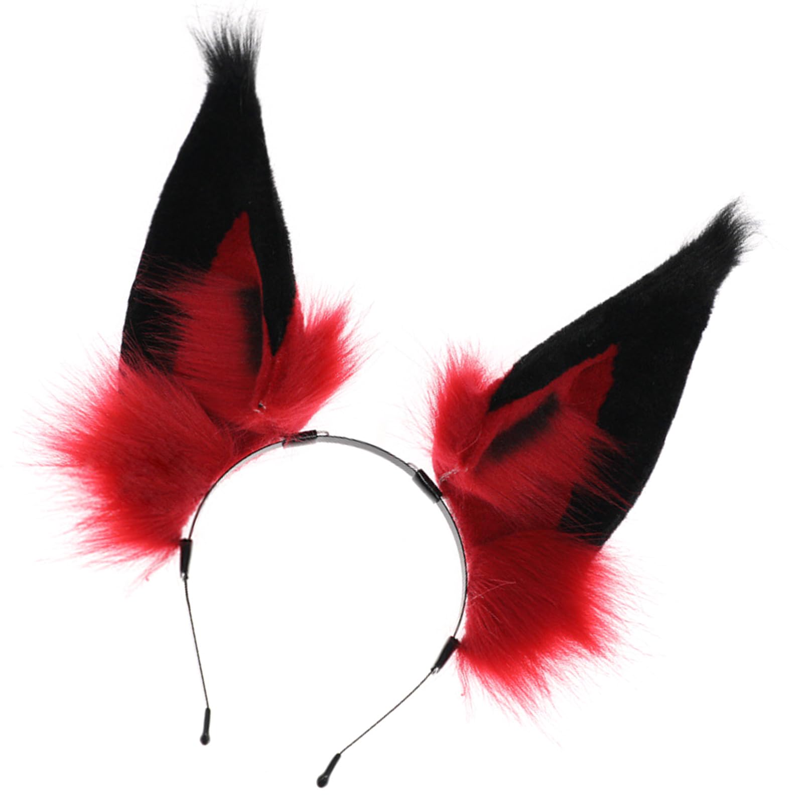 Plush Devil Ear Hairband Theme Party Headband Alastor Costume Hairhoop Women Festival Animation Headwear Alastor Cosplay Headband