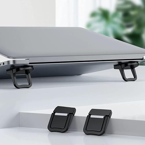 Miniatura 4 de 2Pcs Laptops Stand Portable Computer Keyboards for Desk Self-Adhesive Invisible Feet Foldable Portable