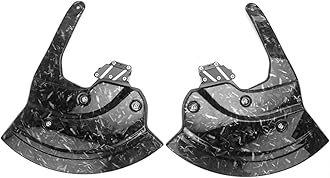 Compatible with BMW M1000R M1000RR S1000R S1000RR S1000XR 2023 Carbon Fiber Wheel Cover Kit Air Deflector Fairing Motorcycle Accessories(Gloss Black Forge)