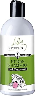 Lillis Hundeshampoo 500ml mit Teebaumöl gegen unangenehme Gerüche, hilft bei Juckreiz und Ungezieferbefall, für alle Hunderassen, für glänzendes Fell und gepflegte Haut, antibakteriell product image