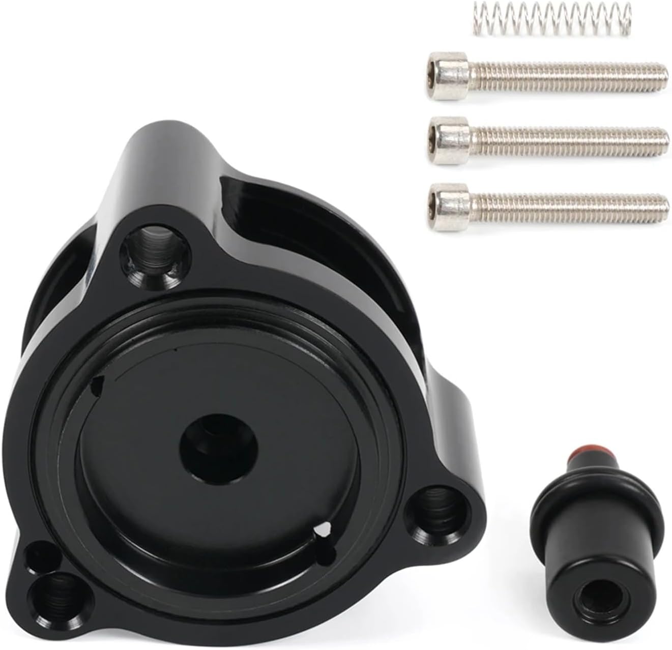 T9451/BOV113-BK Aluminum Blow Off Valve VTA DV+ Adapter Assembly Compatible For Audi A4 A5 Q5 TT S3 TTS Volkswagen Golf GTI Jetta Passat 2004-2020