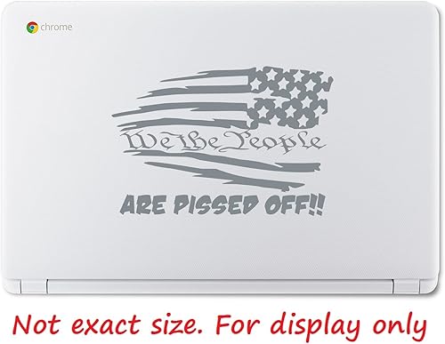 Vista 30 de Red Stars Rt. - Calcomanía de vinilo con la bandera estadounidense "We The People are Pissed Off" (We The People are Pissed Off) UR Rojo