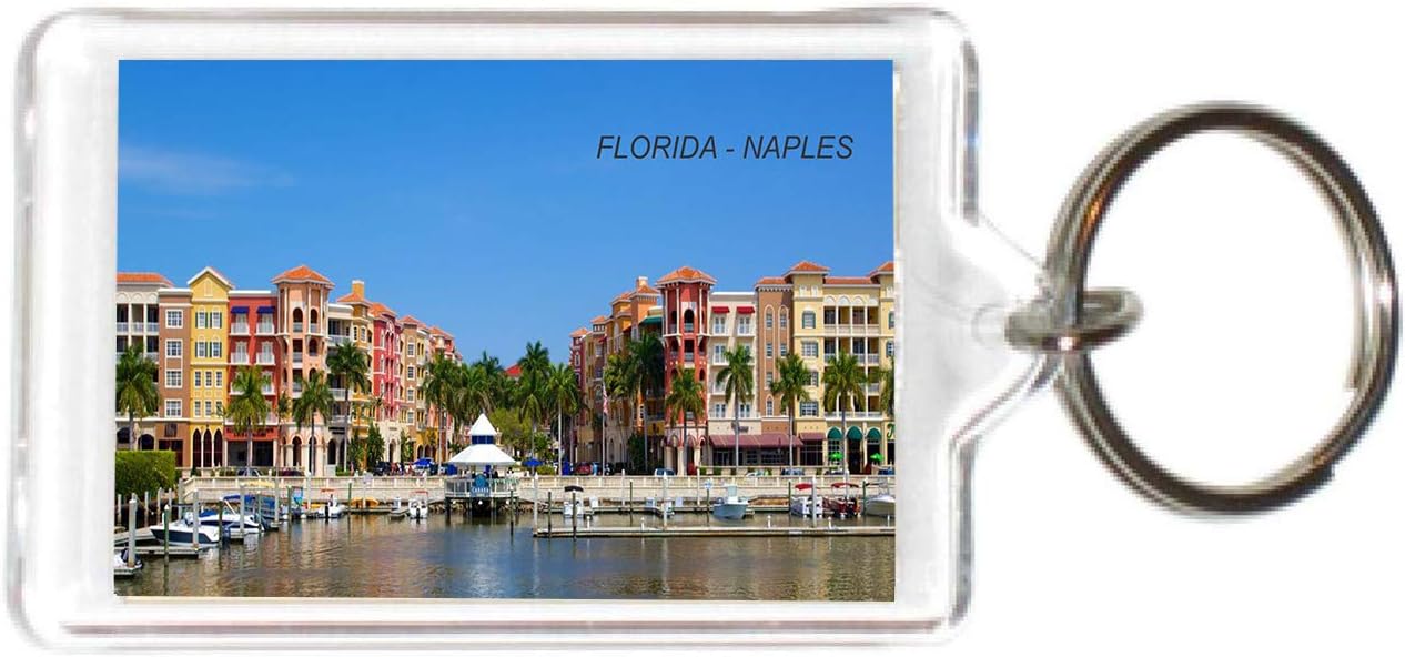 Florida USA United States Acrylic Keychains KeyRings Holders - 4