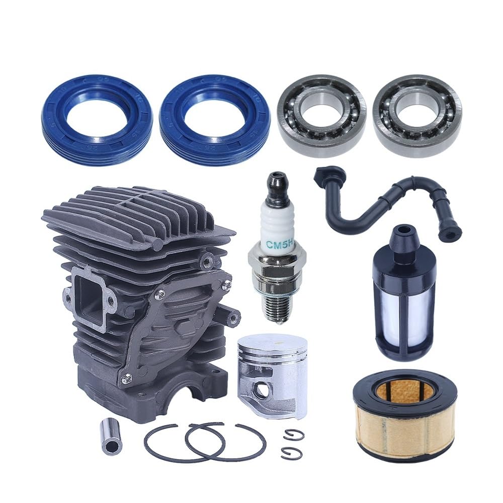 Kit piston cylindre 44mm 1143 020 1207 et filtre à air pour tronçonneuse thermique MS 251