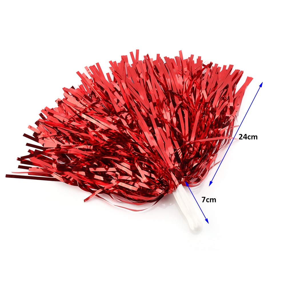 VGEBY 6 Pezzi Cheerleading Pompon, Fiori a Mano Accessori da Ballo per Feste Sportivi