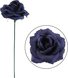 Sponsored Ad - Larksilk Artificial Flowers Navy Blue Rose Picks for Wedding Decorations, Bouquets, Table Centerpieces, DIY...